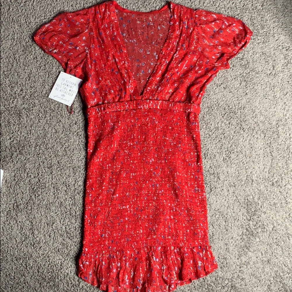 NWT v neck bodycon casual dress - Picture 2 of 4